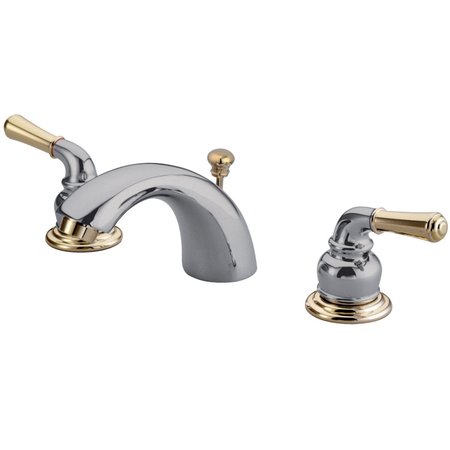 KINGSTON BRASS KB954 Magellan Mini-Widespread Bathroom Faucet, Chrome/ Brass KB954